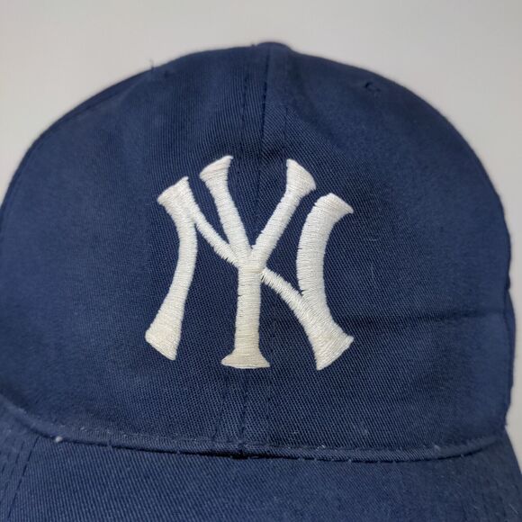 Signatures Men's Snapback New York Yankees Hat Cap Blue OSFA Embroidered Logo - Picture 4 of 12